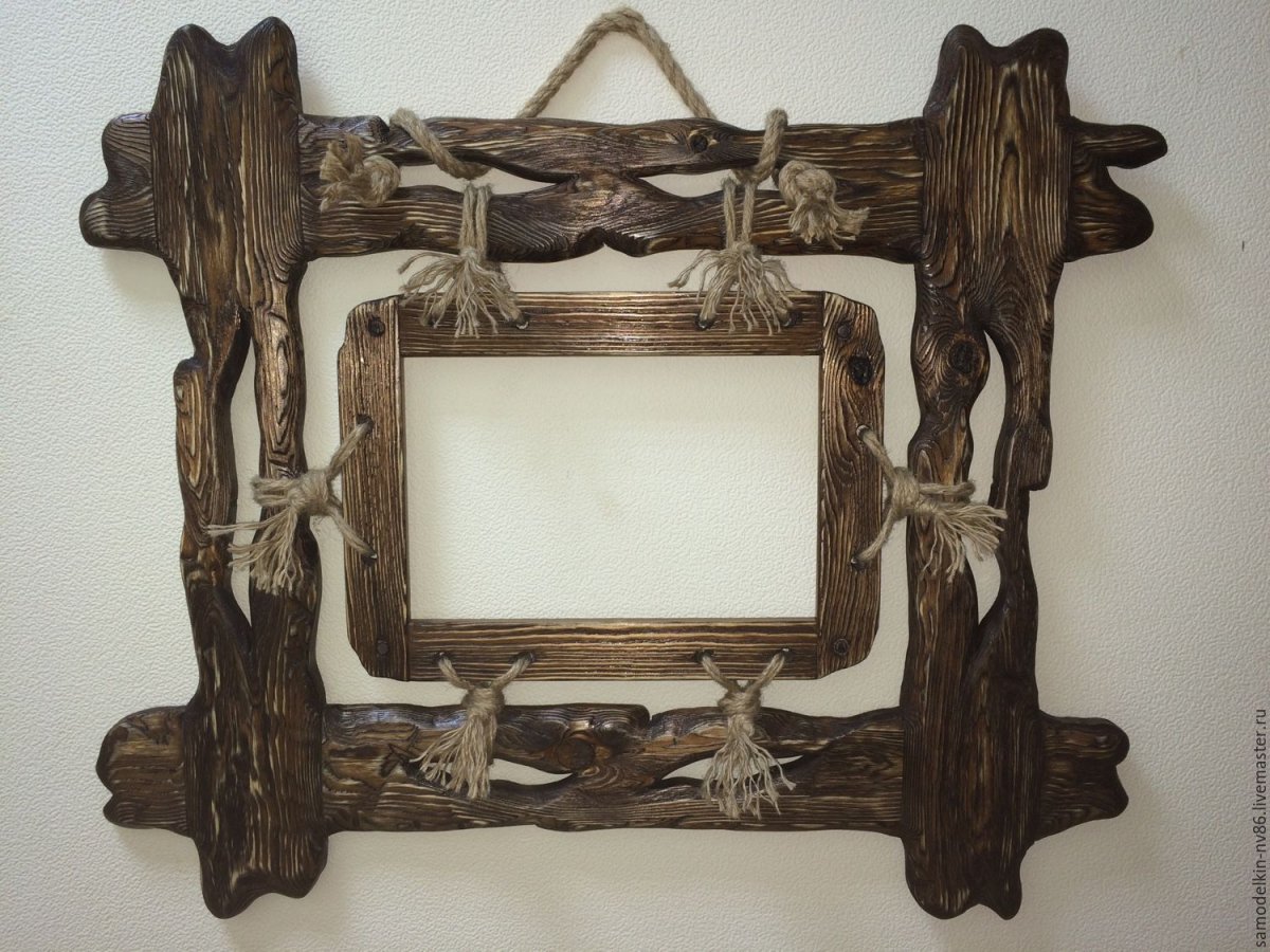 Необычные рамки из дерева