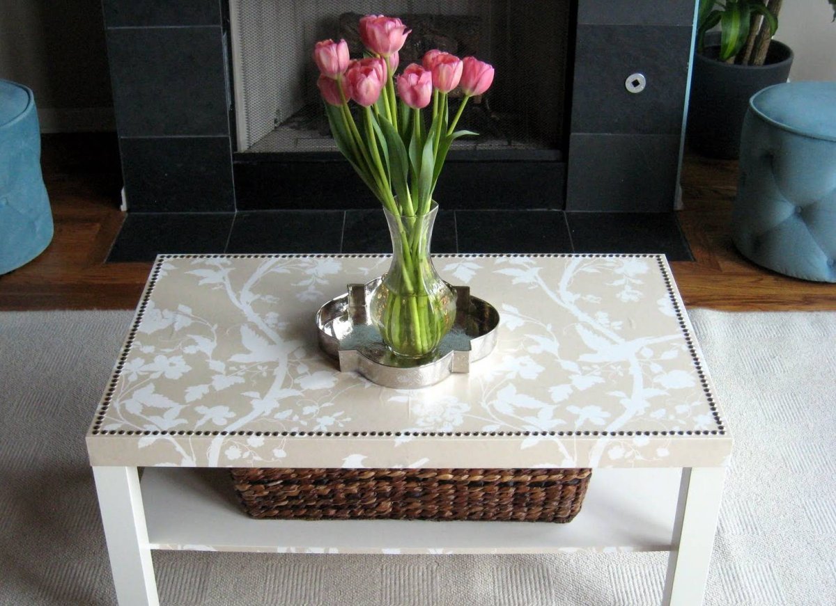 Декор старого журнального столика