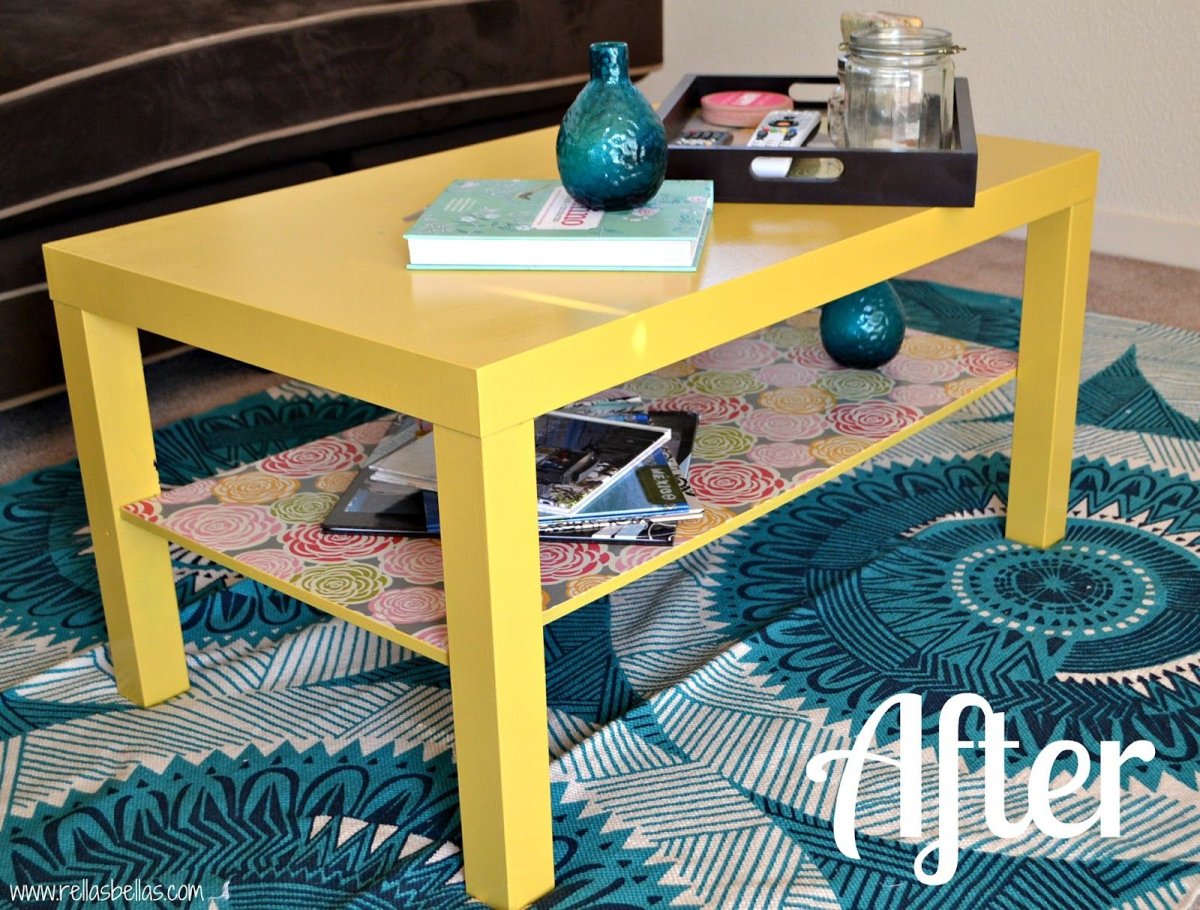 Перекраска журнального столика икеа