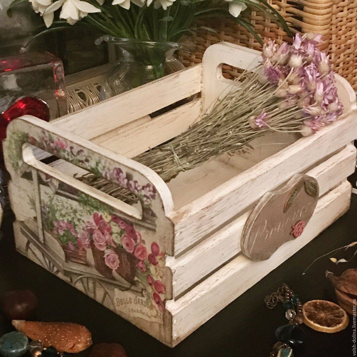 Ящики в стиле Прованс
