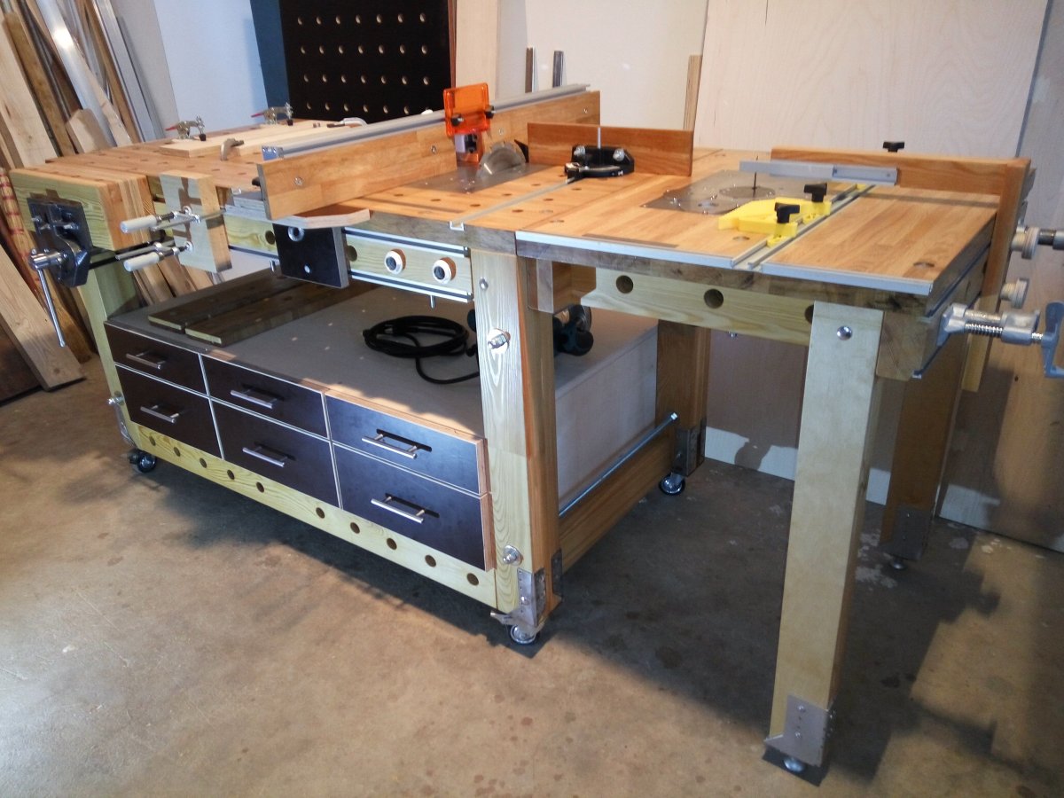 Верстак универсальный v4 - фрезерный стол