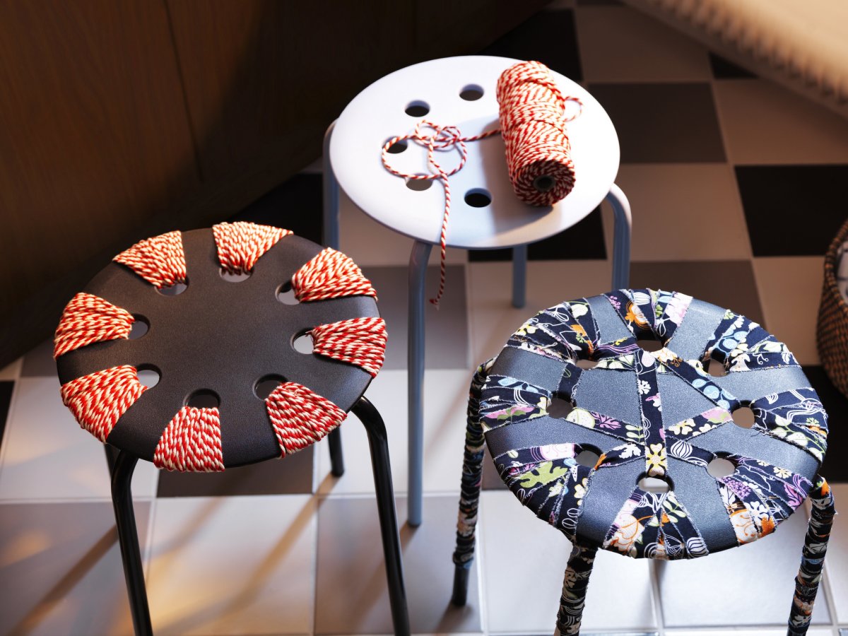 Табурет Мариус икеа переделка