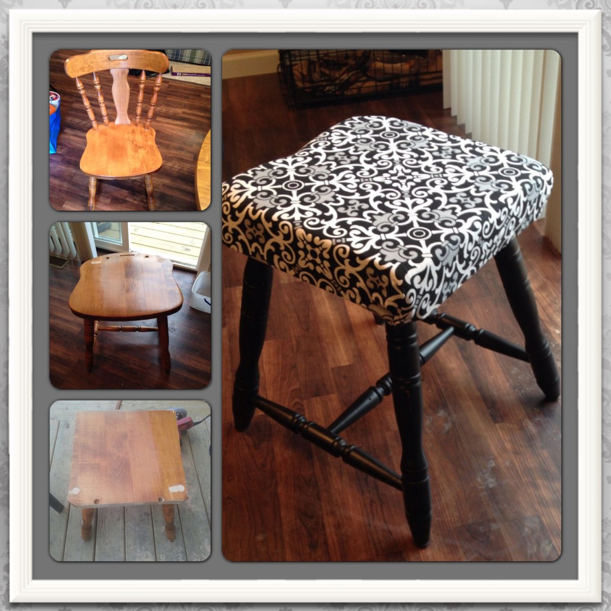 Преобразить старую табуретку