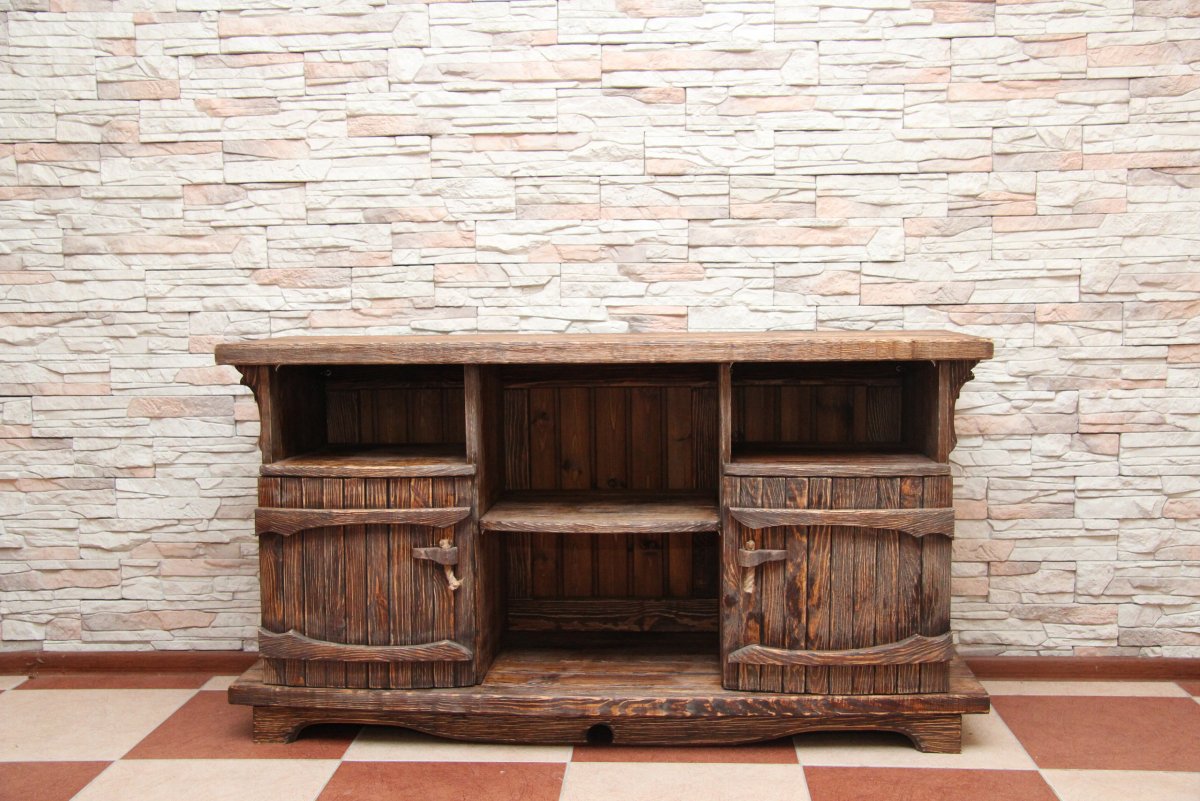 Брашированная мебель из сосны под старину