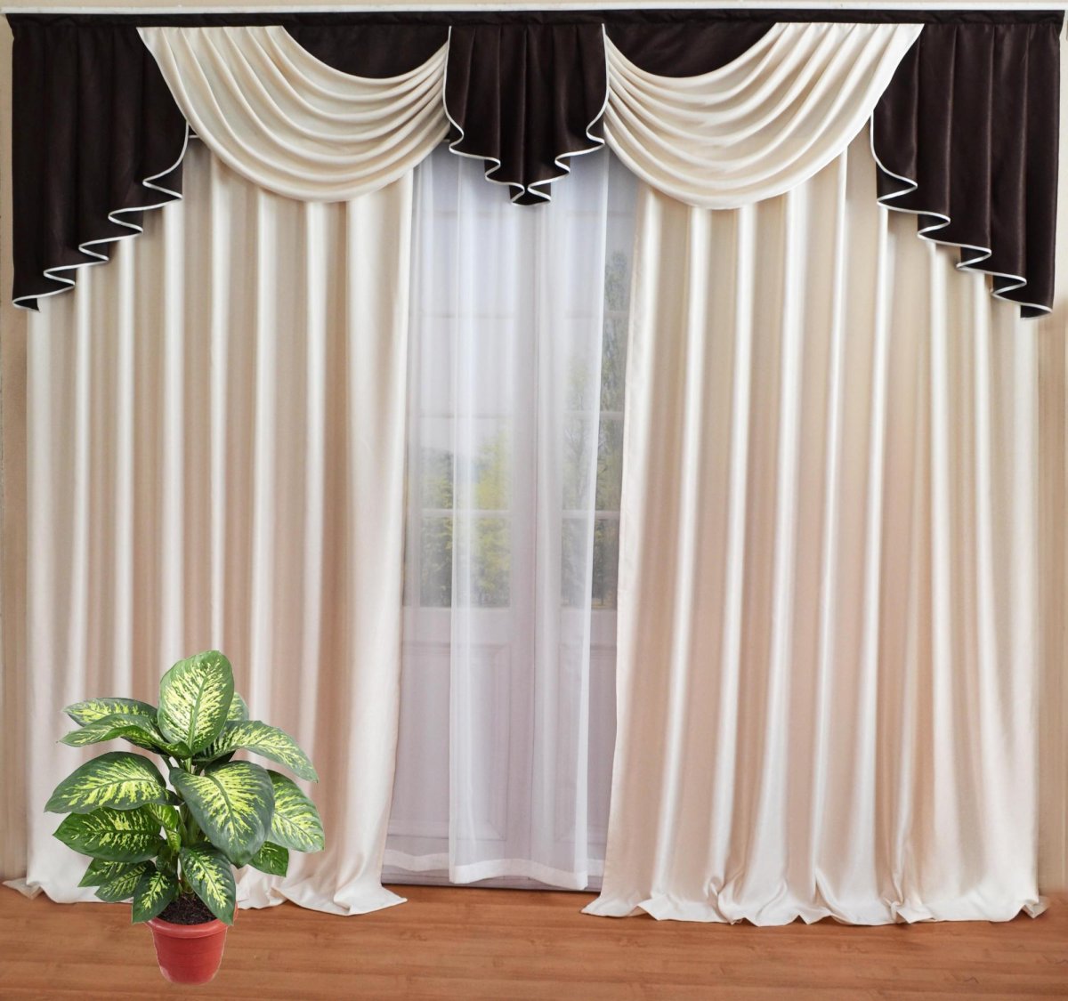 Тюлевый ламбрекен