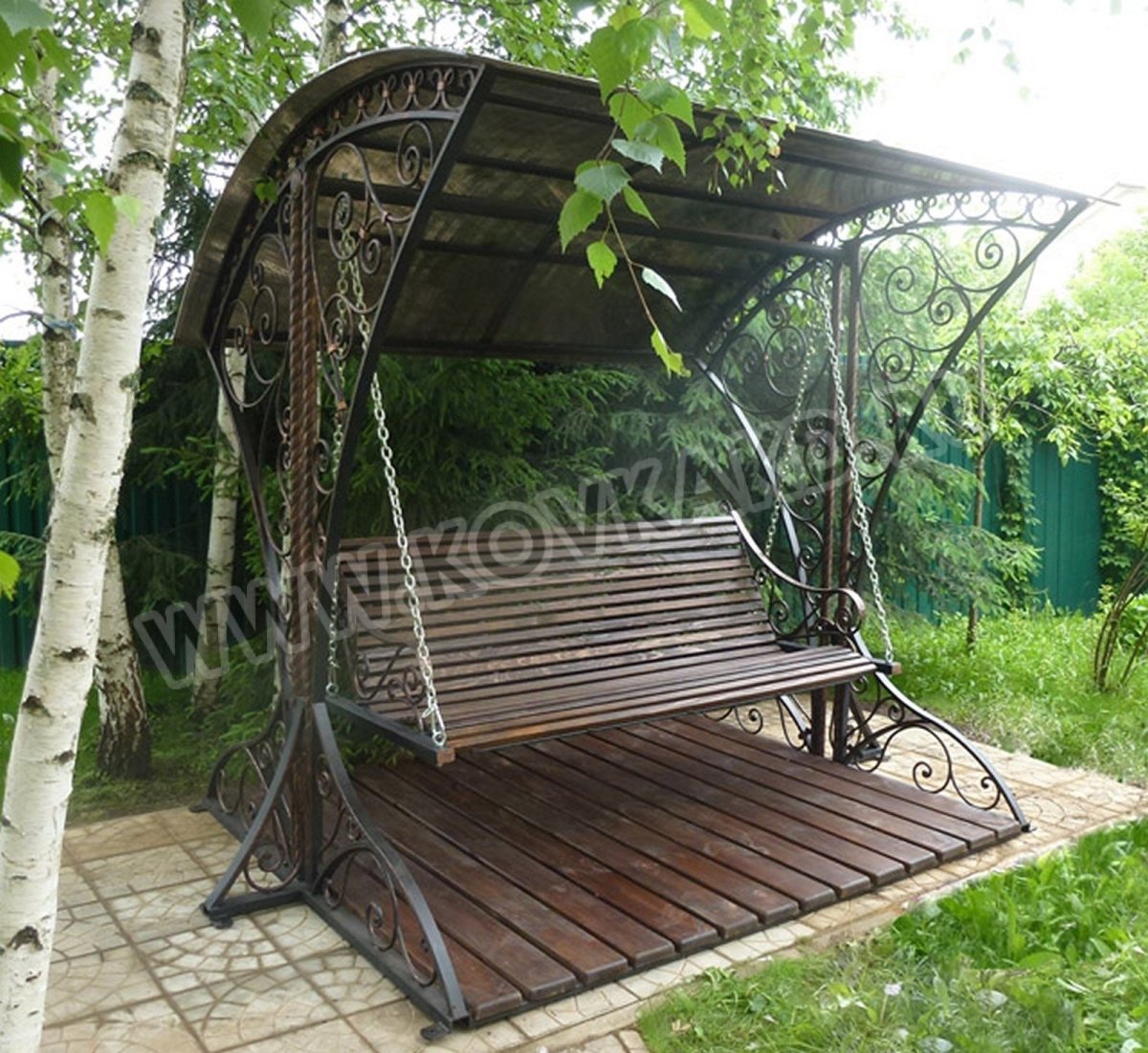Кованые качели