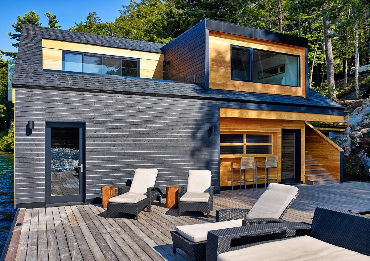 Дом – эллинг на озере сент-Джозеф