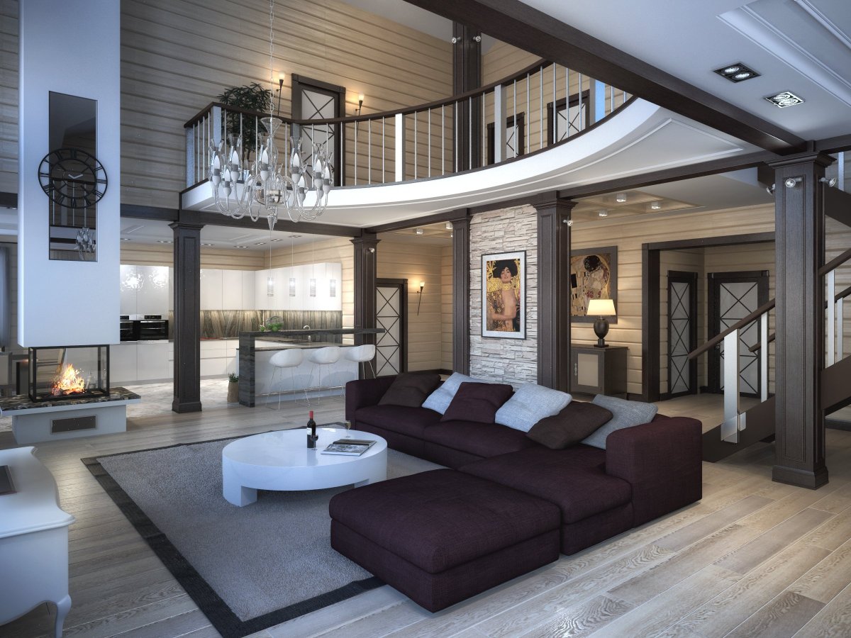 Красивые интерьеры домов и коттеджей