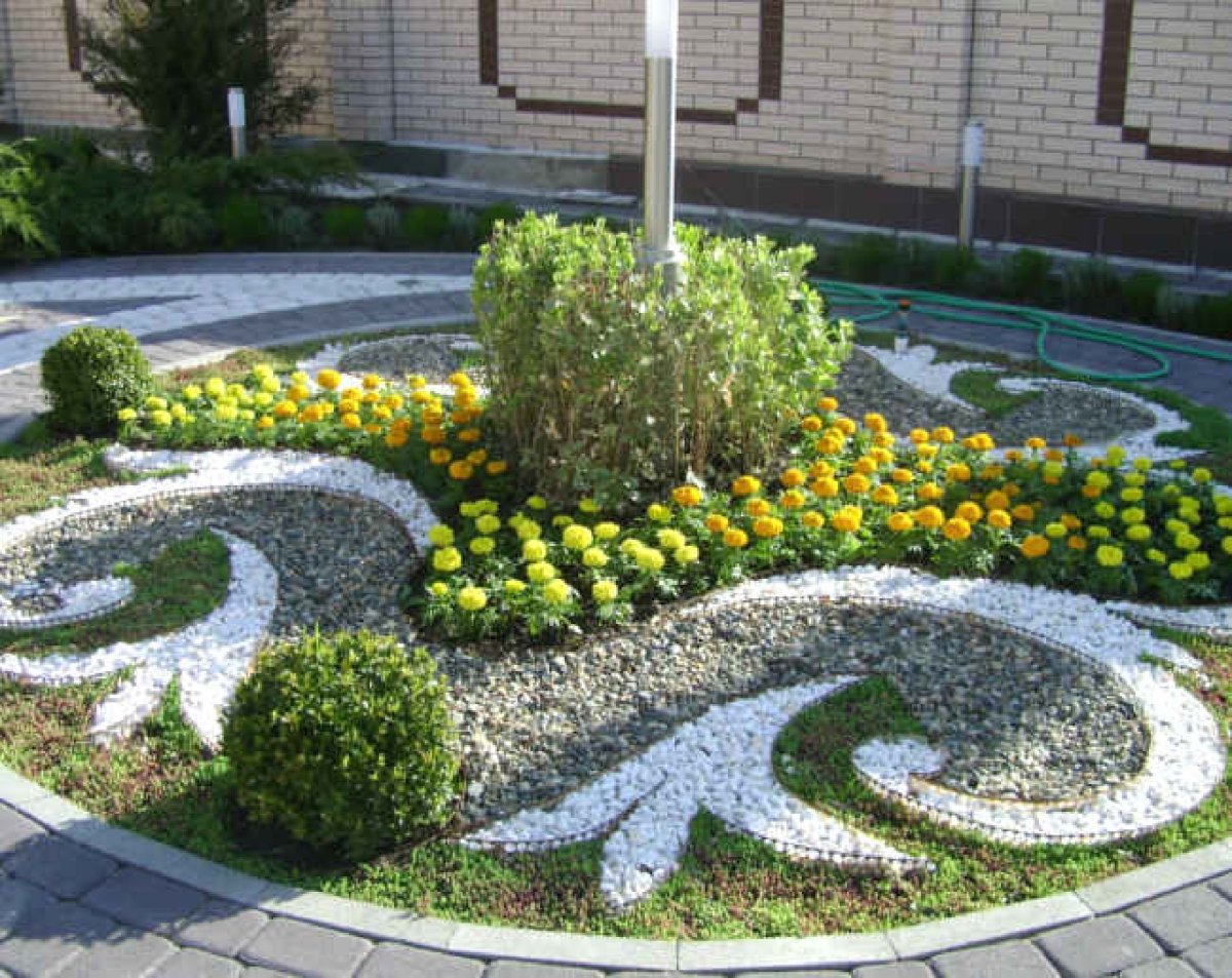 Оригинальные цветники