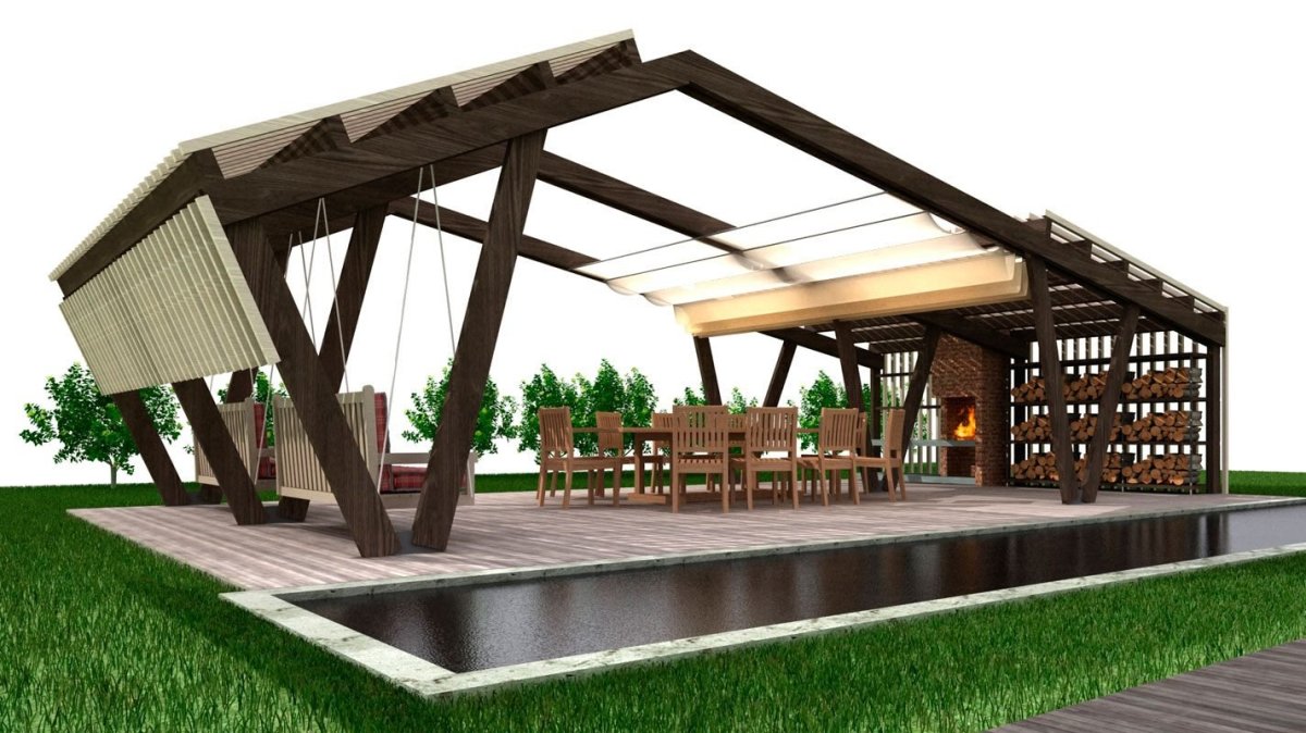Пергола скетчап
