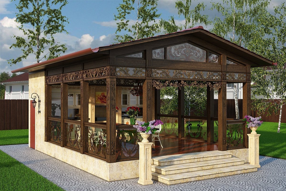 Терем беседка барбекю