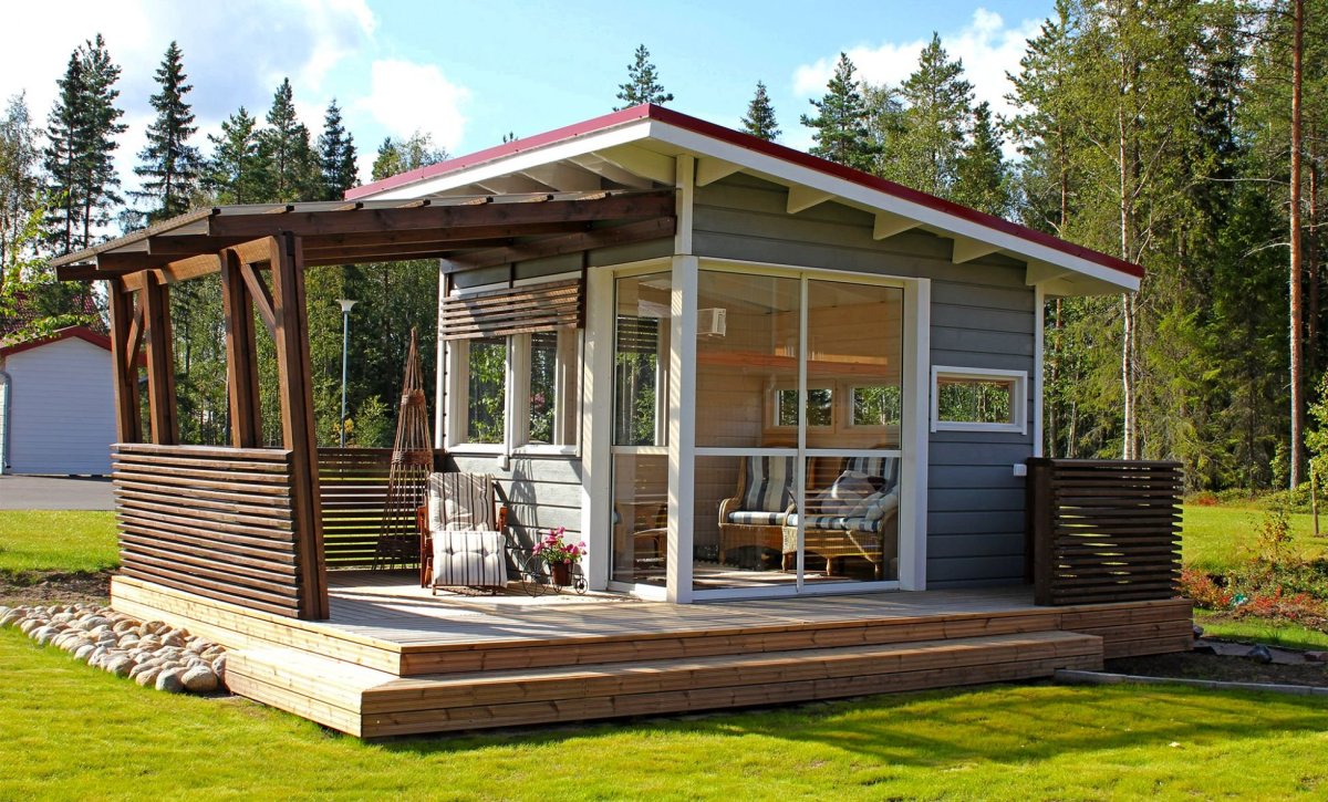 Беседка 6х6 односкатная