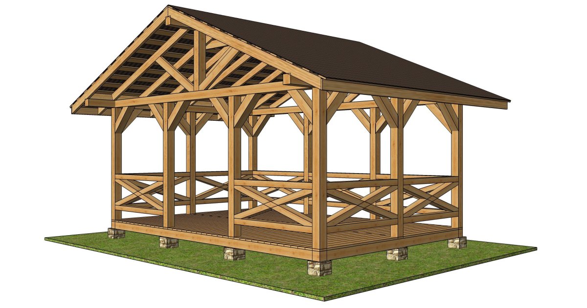 Беседка 3.5 на 4