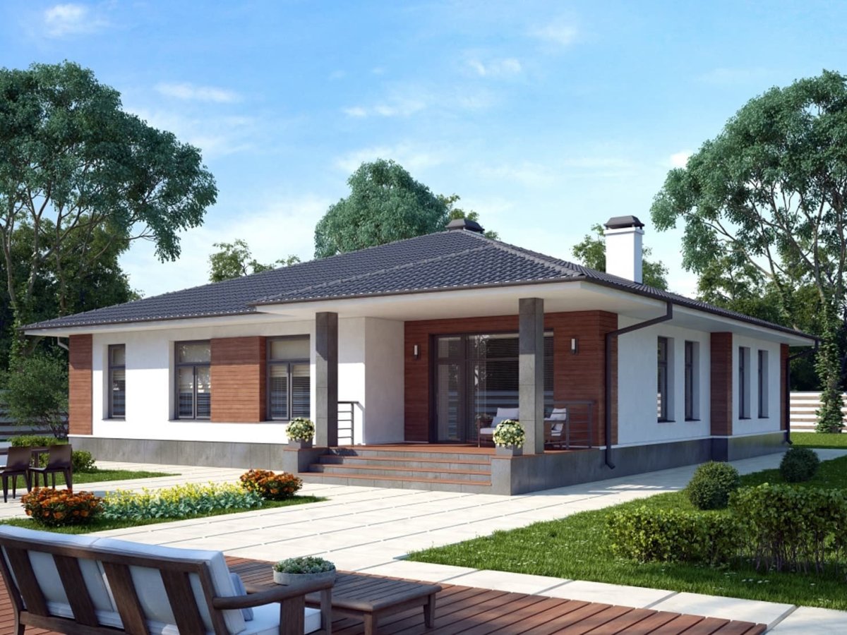 Проект бунгало одноэтажное s-143