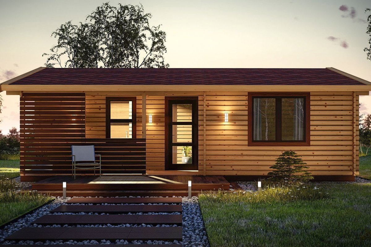 Брусина бани из бруса под ключ