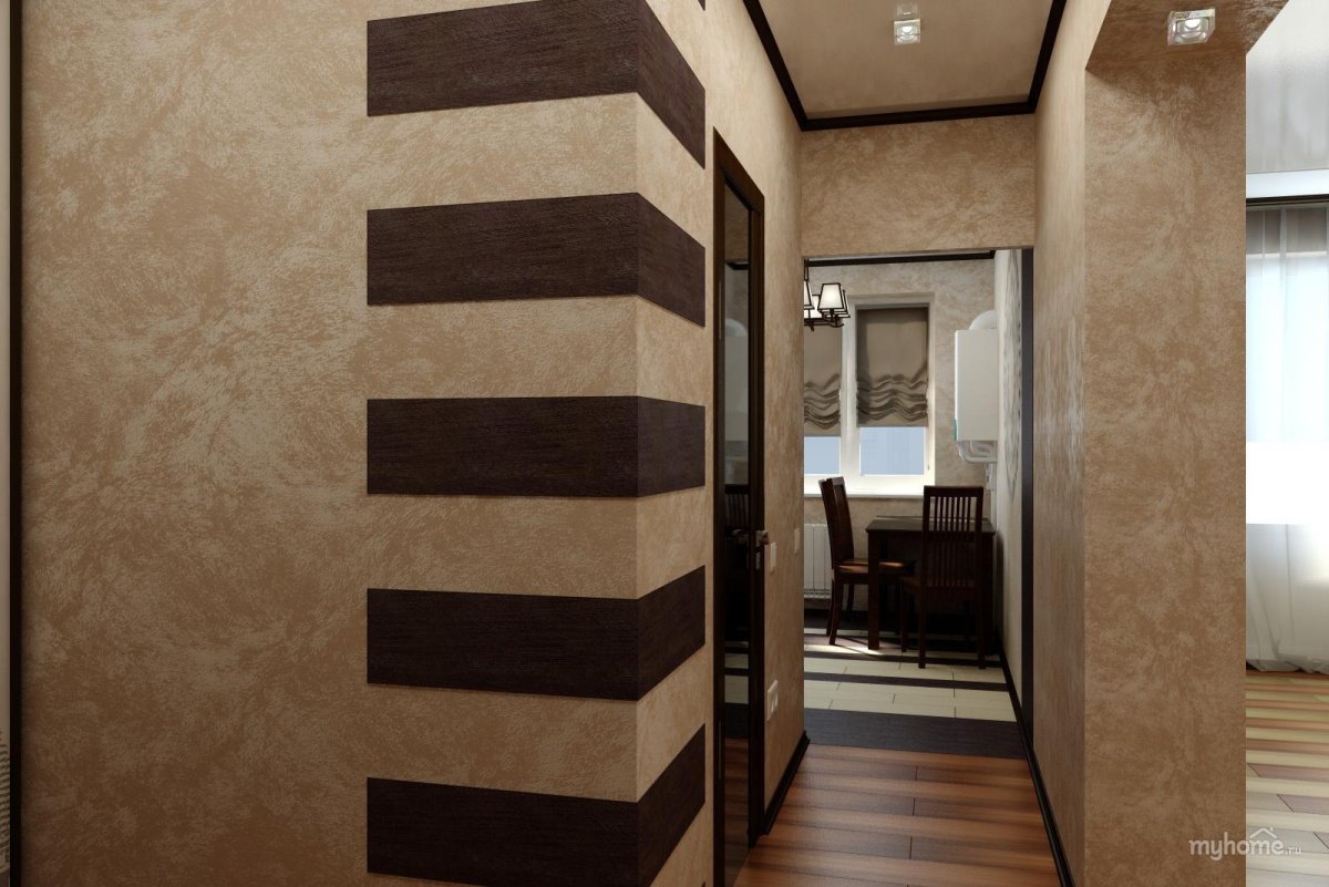 Венецианская штукатурка шелк коридор