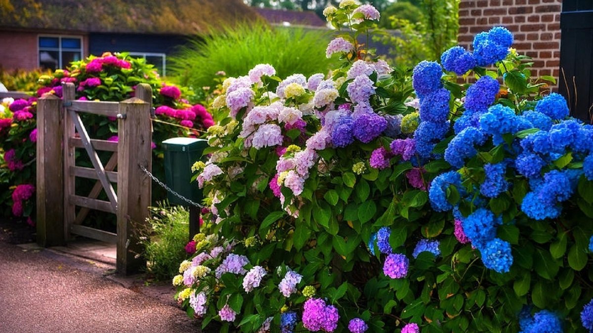 Гортензия крупнолистная куст