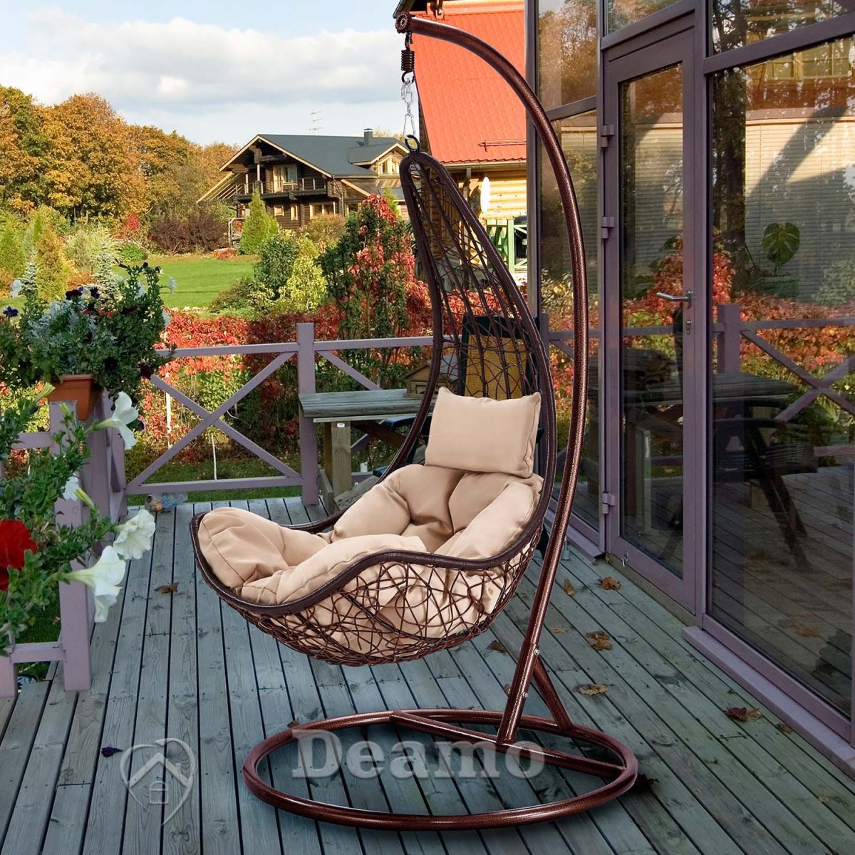 Качели на террасу подвесные