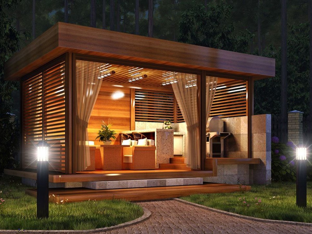 Современные беседки для дачи