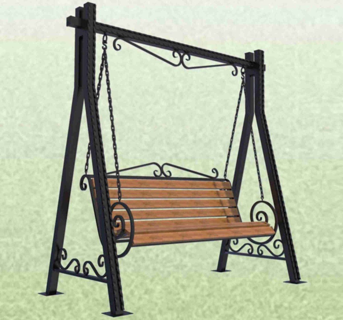 Лавочка качель 2000*450*2200