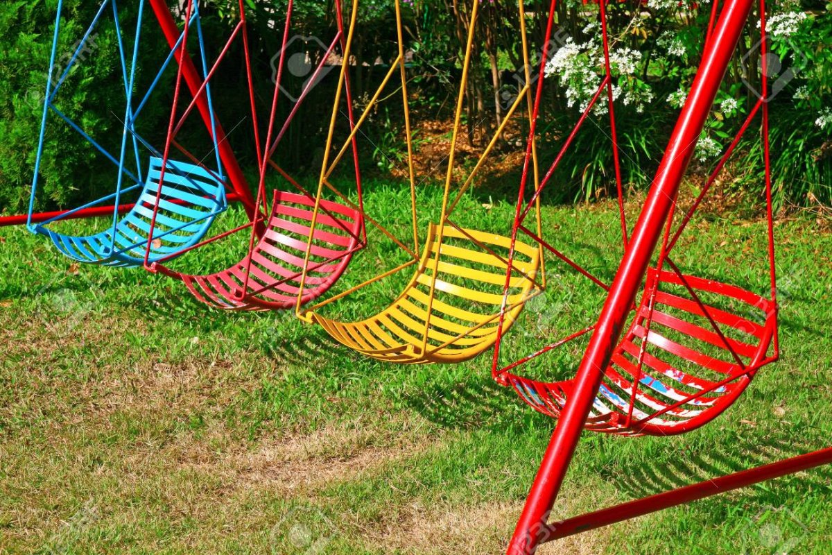 Качели железные