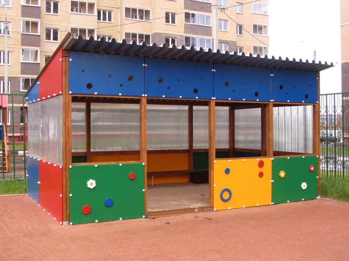 Теневой навес - СТАРОЮЛДАШЕВСКИЙ детсад