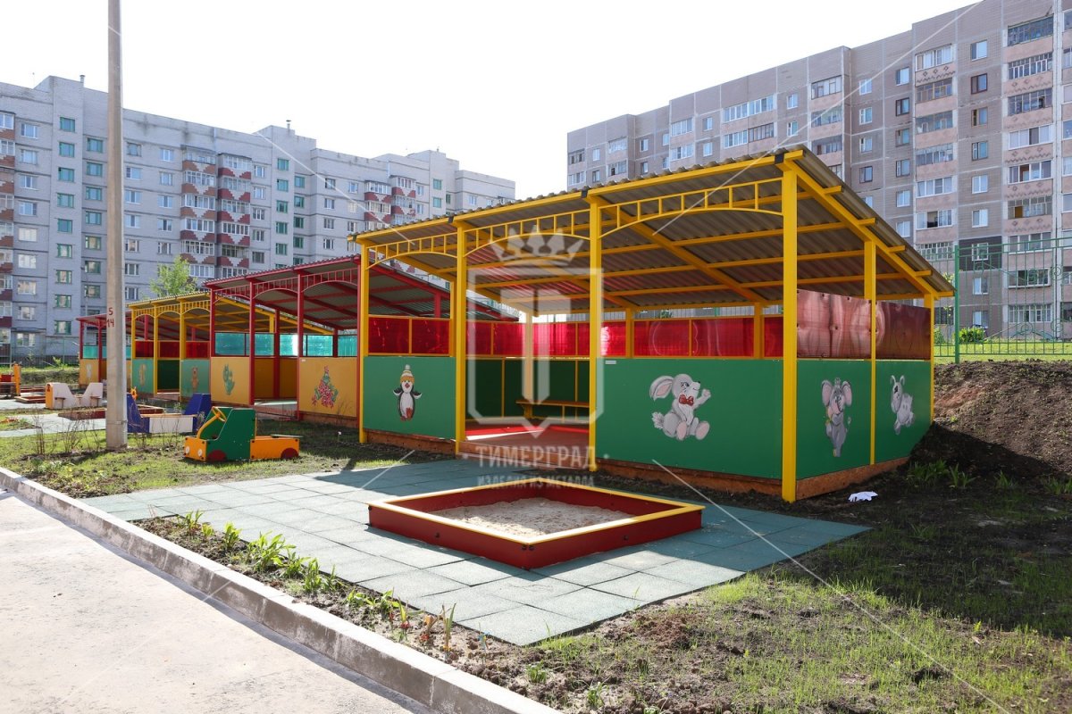 Уличные веранды для детского сада