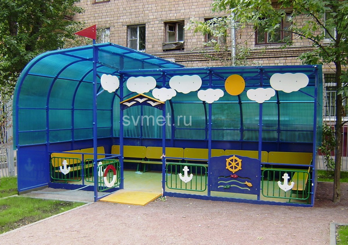 Украшение веранды в детском саду