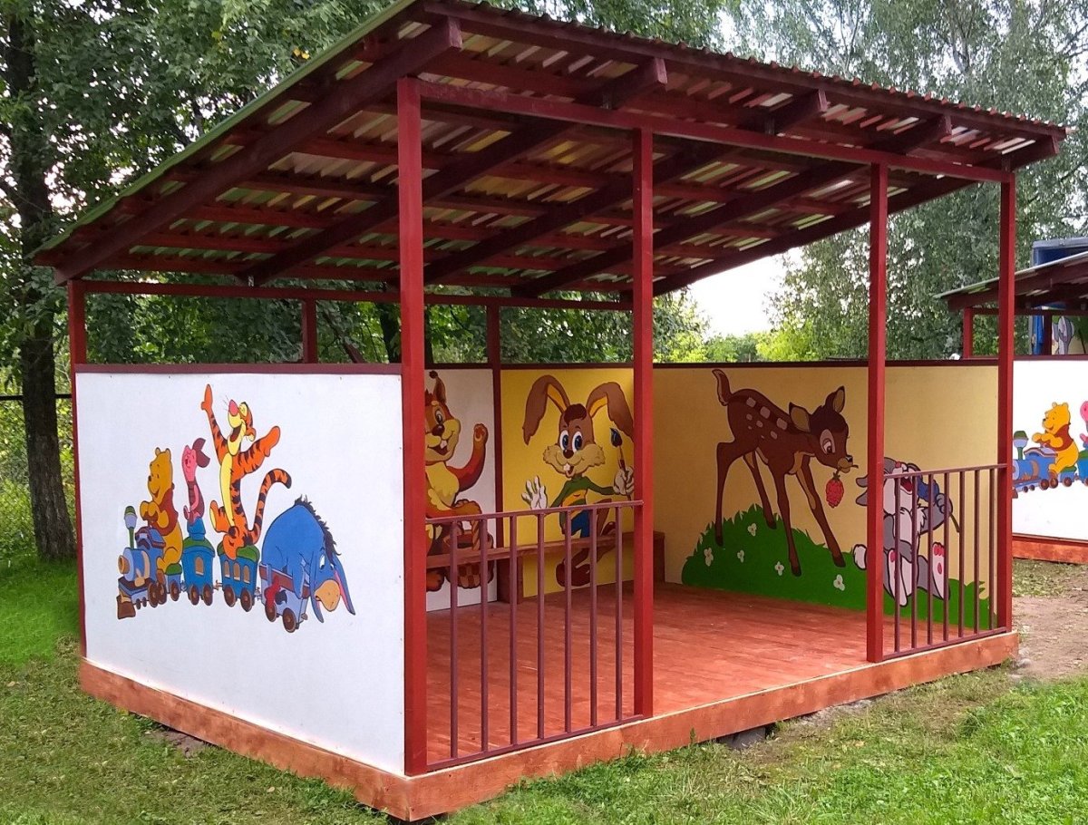 Уличные веранды для детского сада