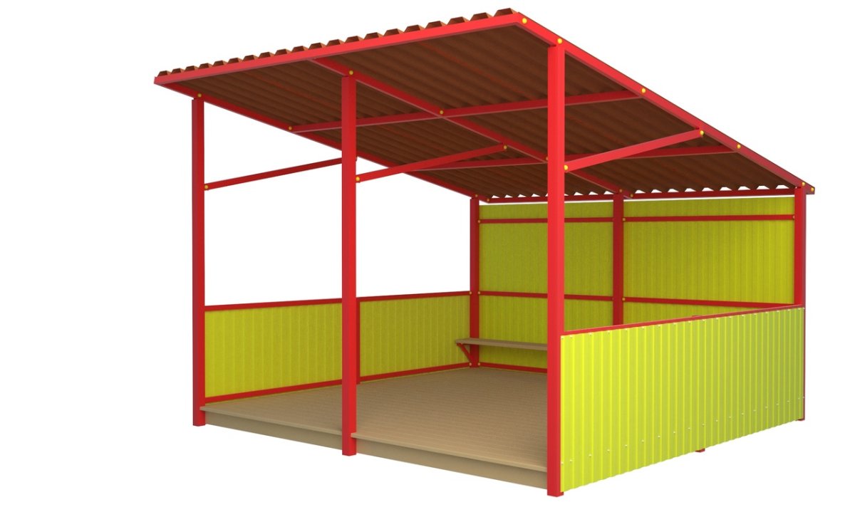 Теневой навес 24 м2 (2,9х8,3 м) 4391