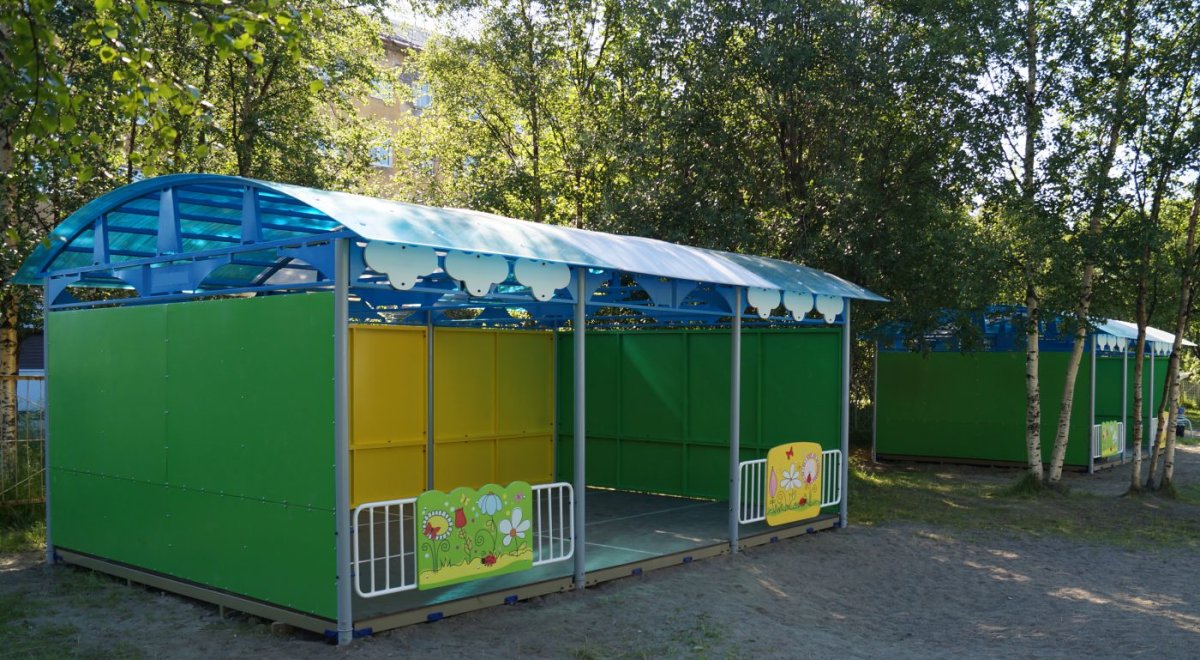 Теневые навесы для детских садов