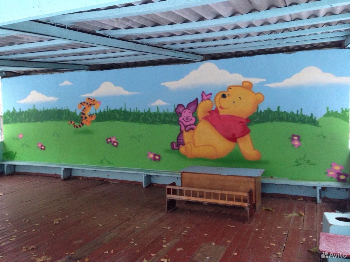 Детская веранда покраска
