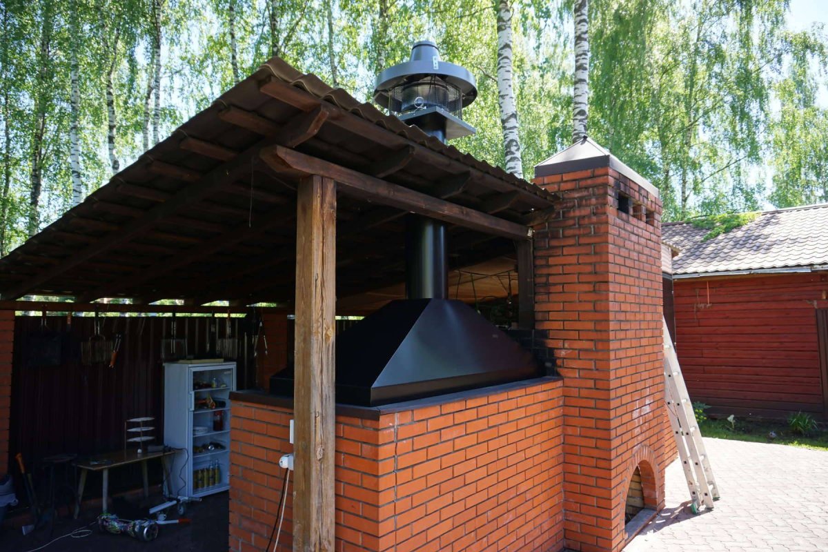 Дымосборник зонт над мангалом