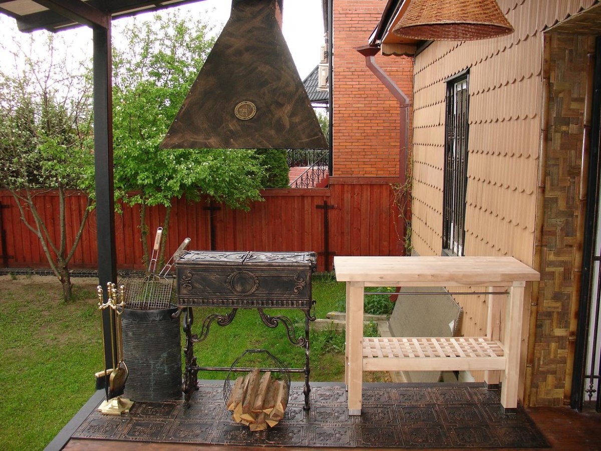 Шашлычный беседка дворик мангал