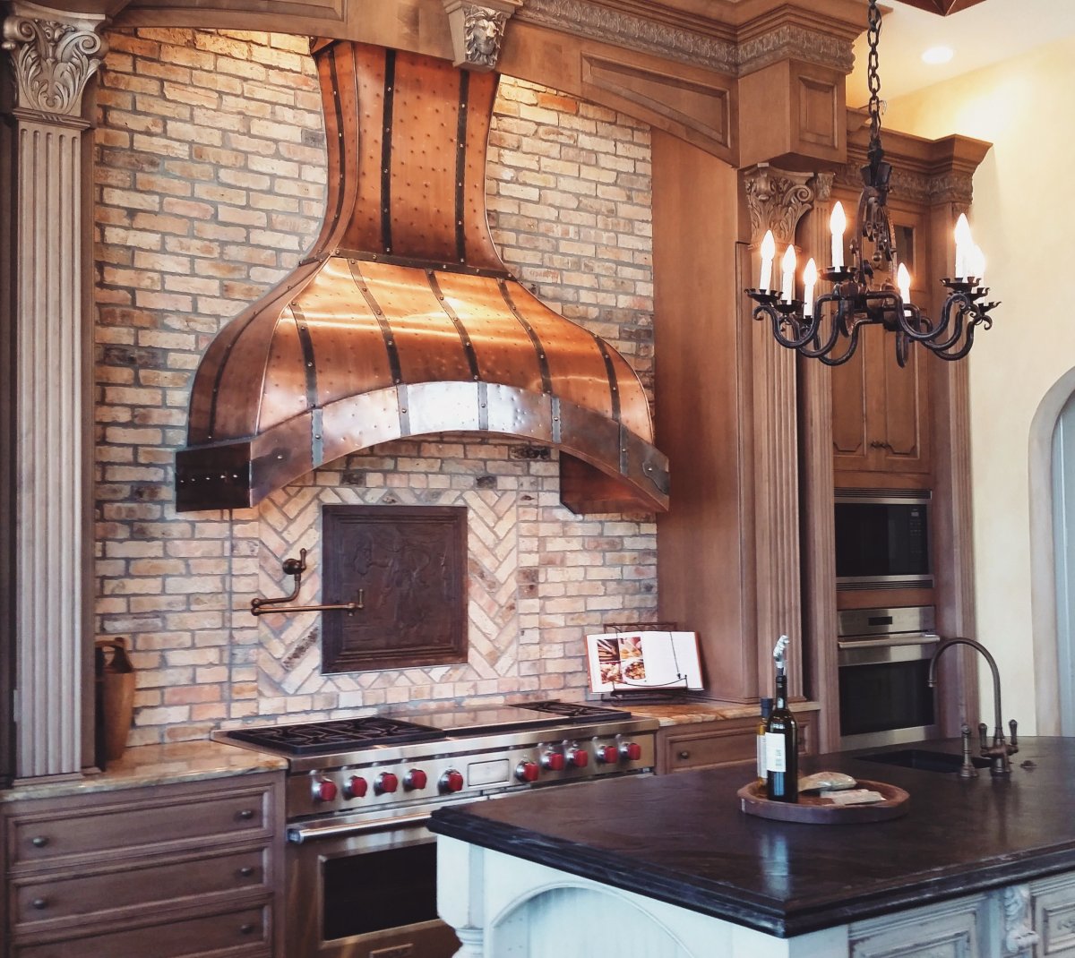 Вытяжка медная для мангала