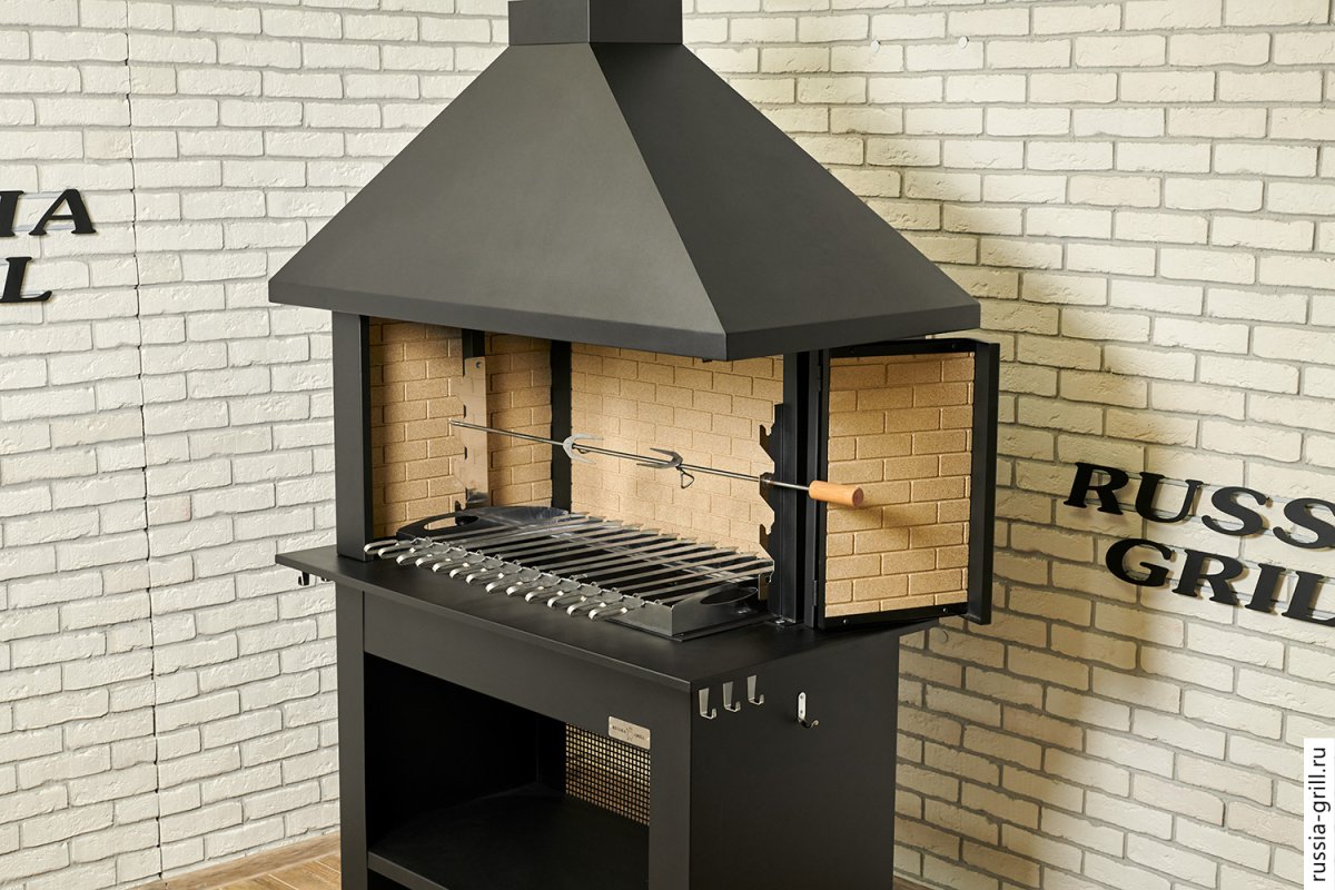 Мангал гратар с вытяжкой