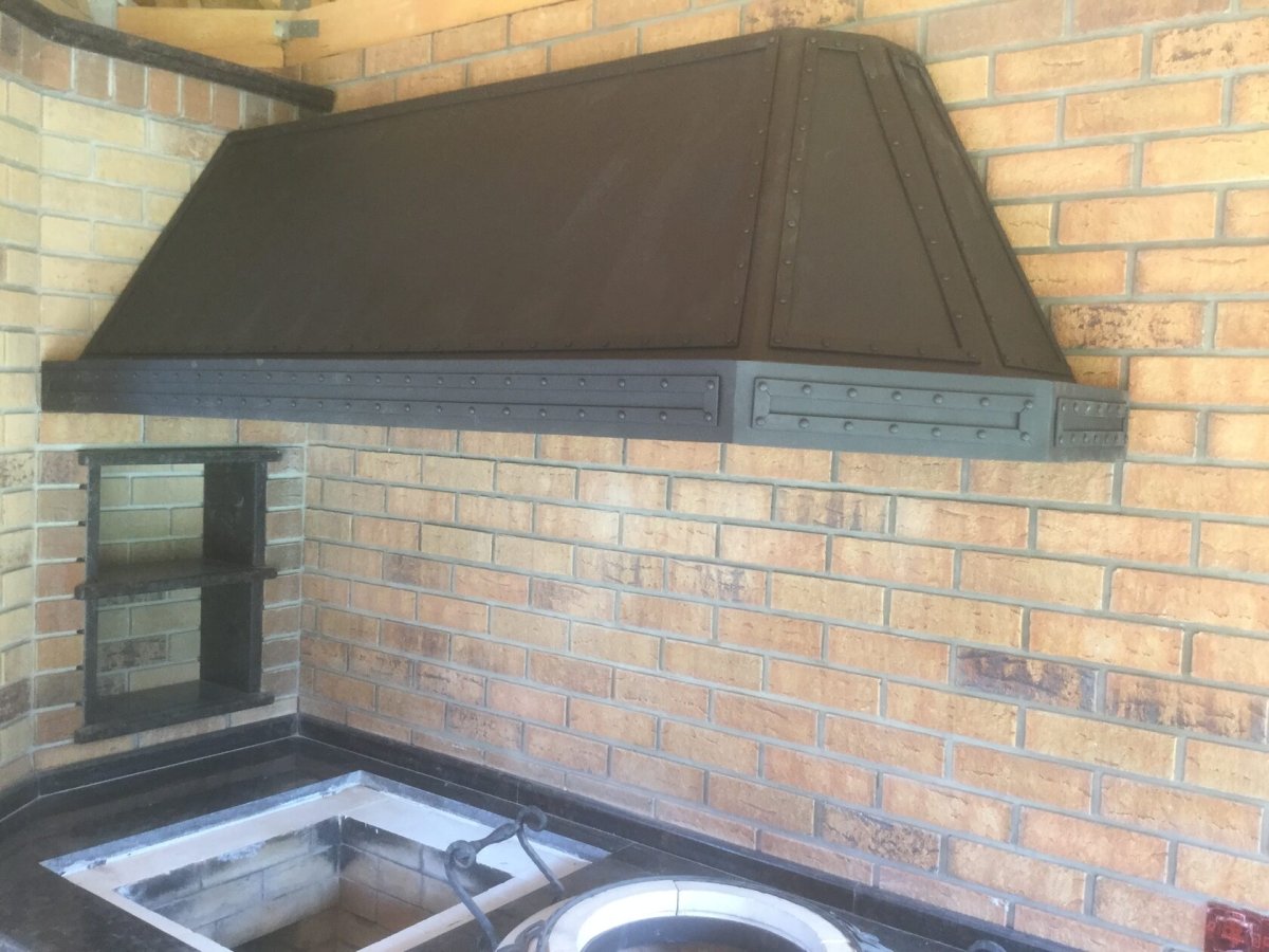 Дымосборник на печь с боку