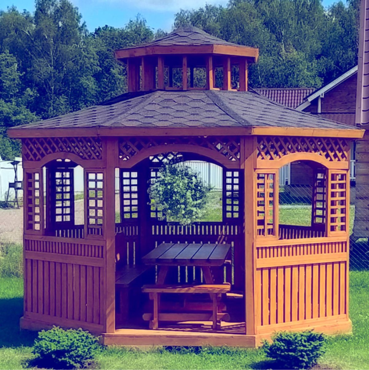 Беседка брусовая Gazebos