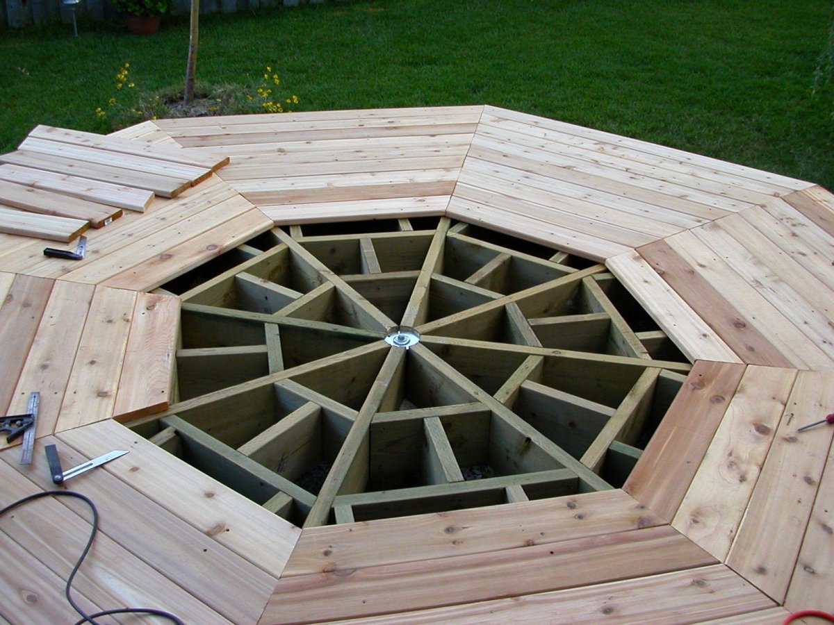 Стропильная система восьмигранной крыши