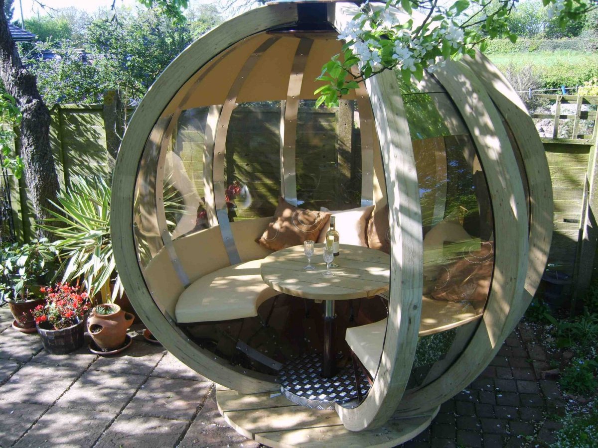 Креативные беседки для дачи