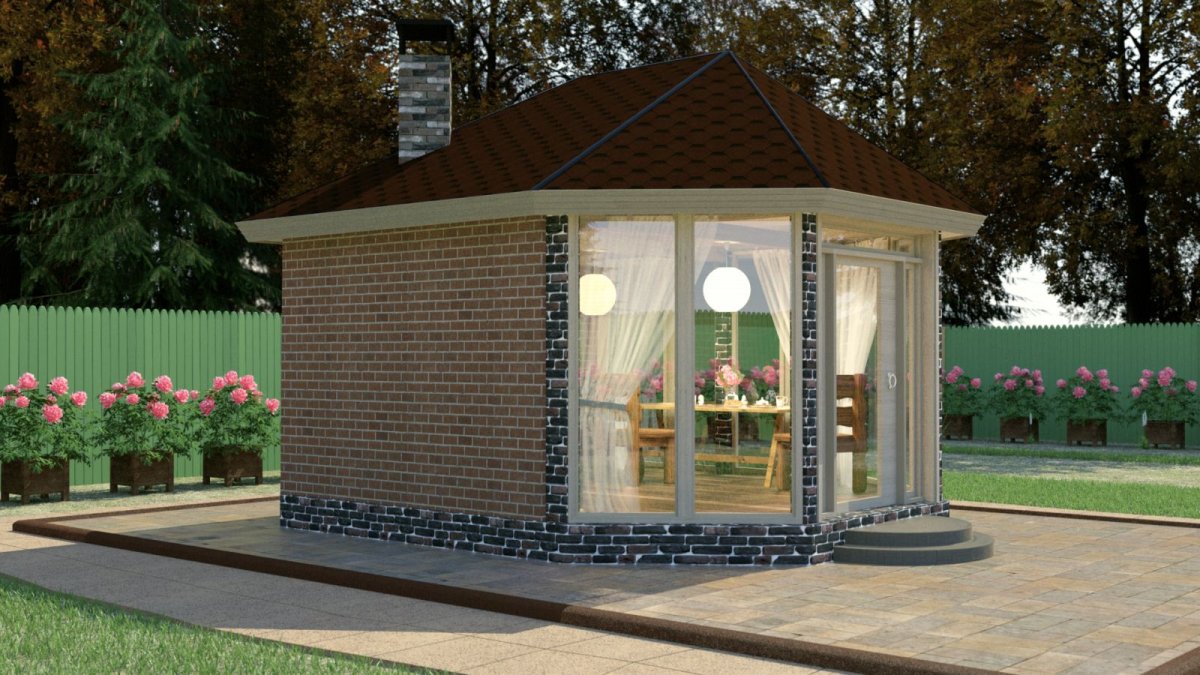 Терем беседка барбекю