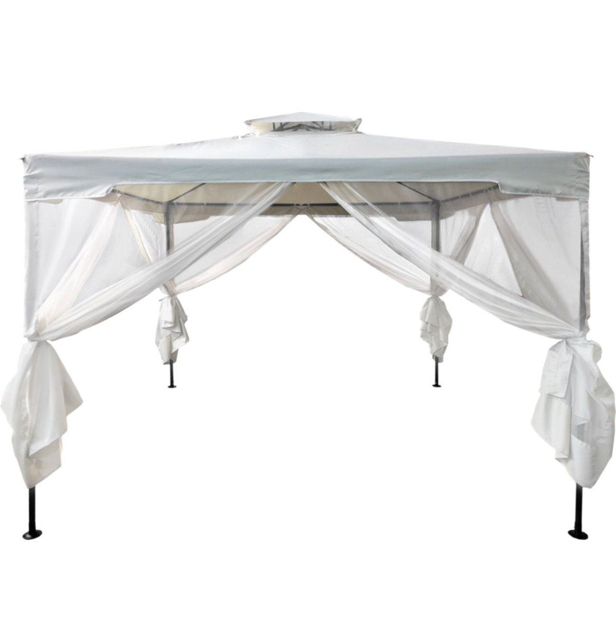 Павильон giardino Club 2.9х2.9х2.65v со шторами серый арт для-12929 Китай