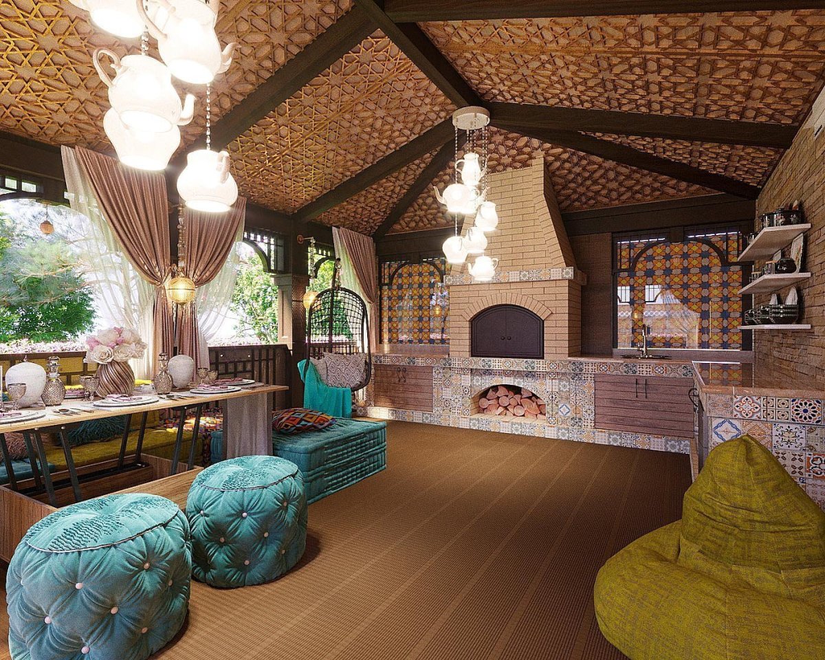 Фазенда "веранда в стиле Шале"