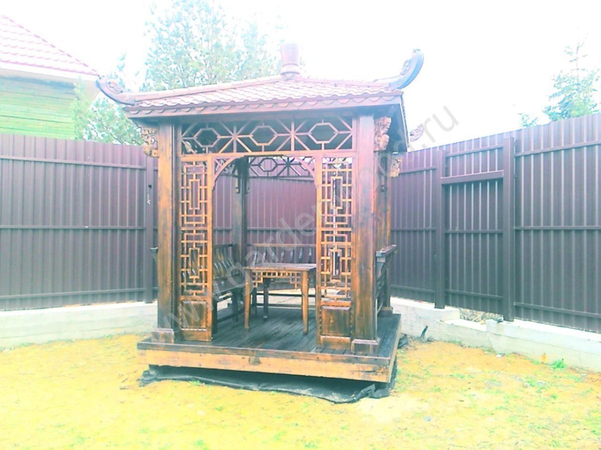 Беседки японские деревянные