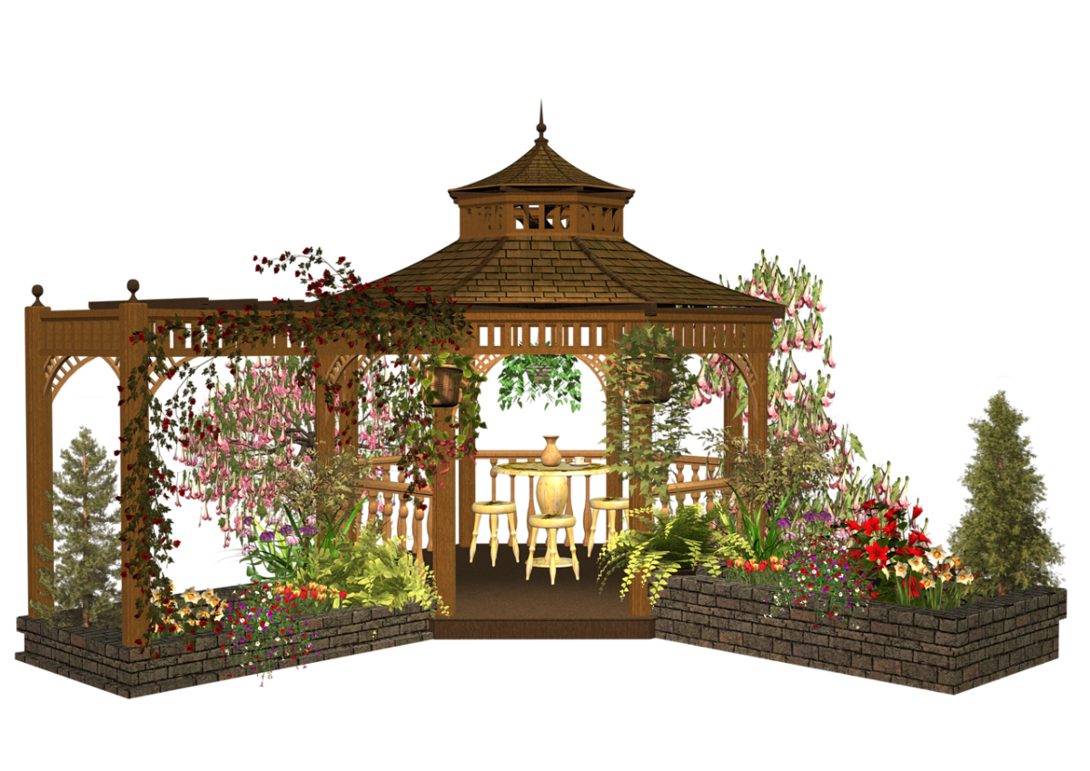 Пергола в Восточном стиле