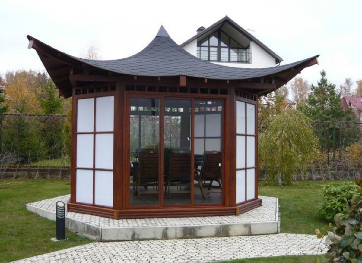 Шестигранной японской беседки