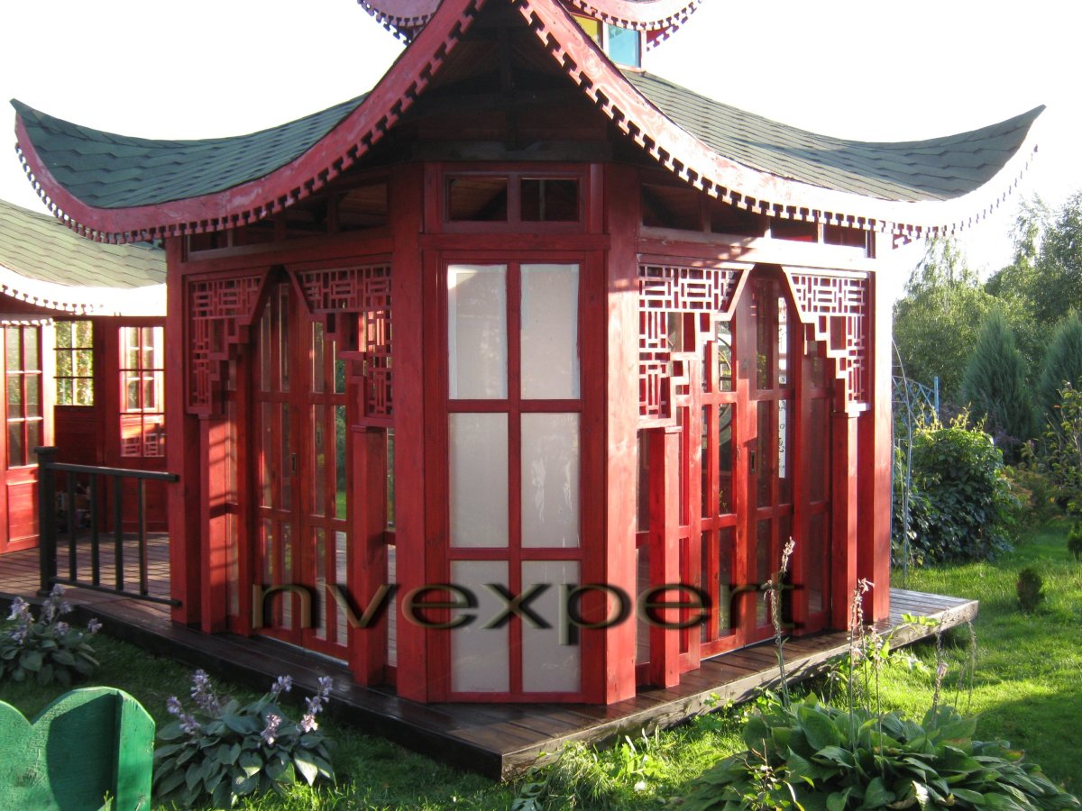 Беседка в японском стиле