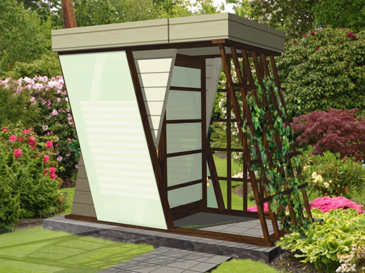 Дизайнерский дачный туалет