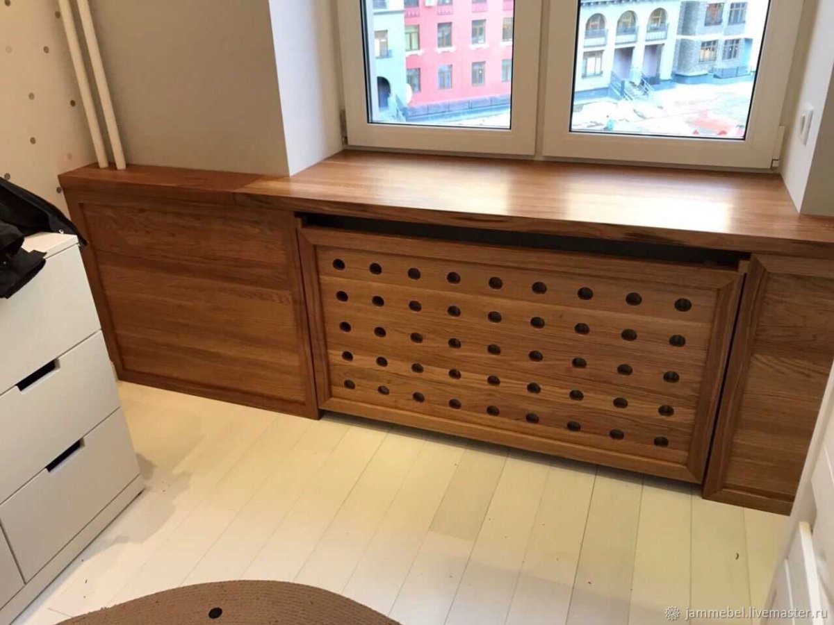 Экран для батареи из дерева