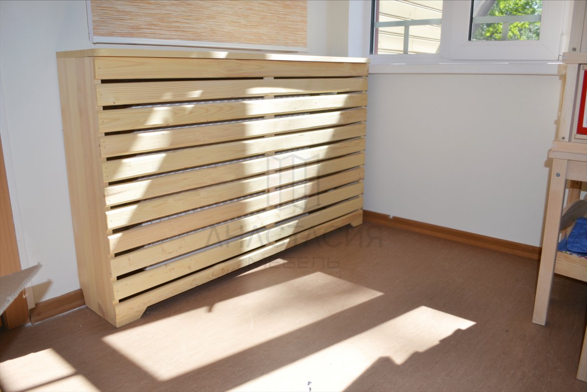 Экран для батареи из дерева